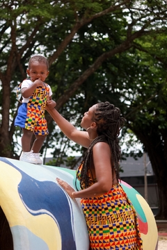 Jardineira infantil Rakin - Nzinga Moda Afro