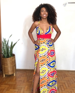 vestido longo Odara - Nzinga Moda Afro