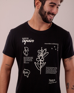 T-SHIRT LONG FLOR DE CAJUEIRO