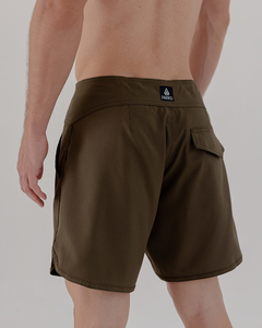 BOARDSHORT SURF RETRÔ BASIC VERDE - comprar online