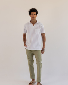 CAMISA POLO BREEZE TRICOT BRANCA - Loja Online da Parko