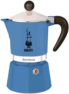 CAFETEIRA BIALETTI RAINBOW MOKA AZUL