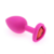 PLUG ANAL SILLY - COLOR FUCSIA - SILICONA SUAVE - TALLA S - (JOYA ROJA) en internet