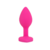 PLUG ANAL SILLY - COLOR FUCSIA - SILICONA SUAVE - TALLA S - (JOYA ROJA)