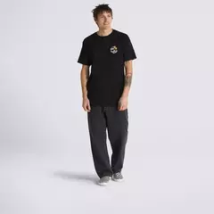 Camiseta Vans Classic Mini Dual Palm II SS Black Apricot Nectar na internet