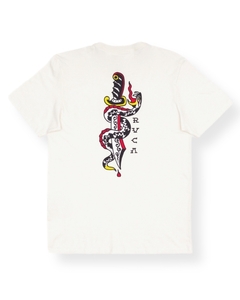 Camiseta RVCA Saber Snake Off White - loja online