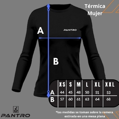 Remera Térmica CON FRISA Mujer Negro