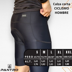 Calza corta ciclismo hombre YELLOW BADANA PREMIUM 2 BOLSILLOS - tienda online