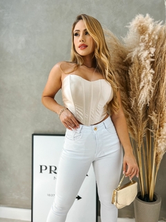 Cropped Feminino Corselet Barbatana Bojo Luxo na internet