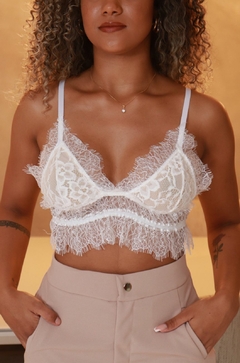 Cropped Feminino Renda Mouse Alcinha - comprar online