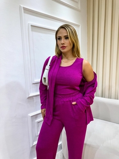 Imagem do Conjunto Feminino Pantalona 3 Peças Lanzinha