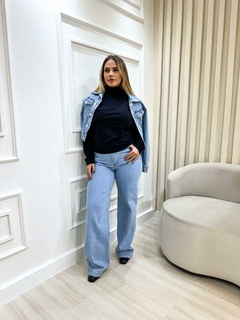 Jaqueta Jeans Feminina Botões Cromados Tradicional - comprar online