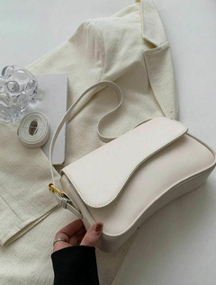 Bolsa Feminina Tranversal Baguete Minimalista Elegante