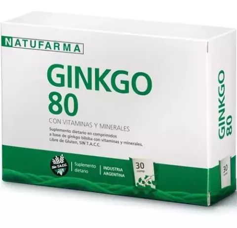 Ginkgo biloba 80 de Natufarma