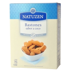 Bastones de coco sin TACC x 200 gr - Natuzen