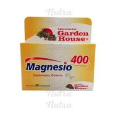 Magnesio 400 mg x 30 comprimidos - Garden House.