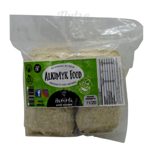 Milanesas de soja orgánica rellenas de brocoli x 4 un - Alkimyk Food