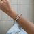 Bracelete Prego Zircônia Prateado - comprar online