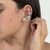 Earcuff Flores Prateada - comprar online