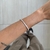 Bracelete Oval Fino Zircônia Prateado - comprar online