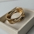 Bracelete Oval Detalhes Largo Dourado na internet