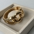 Bracelete Oval Corrente Largo Dourado na internet