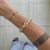 Bracelete Trançado Dourado - comprar online