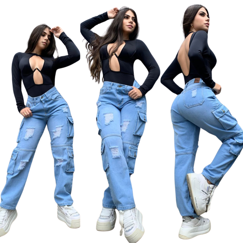 Pantalon cargo mujer hotsell