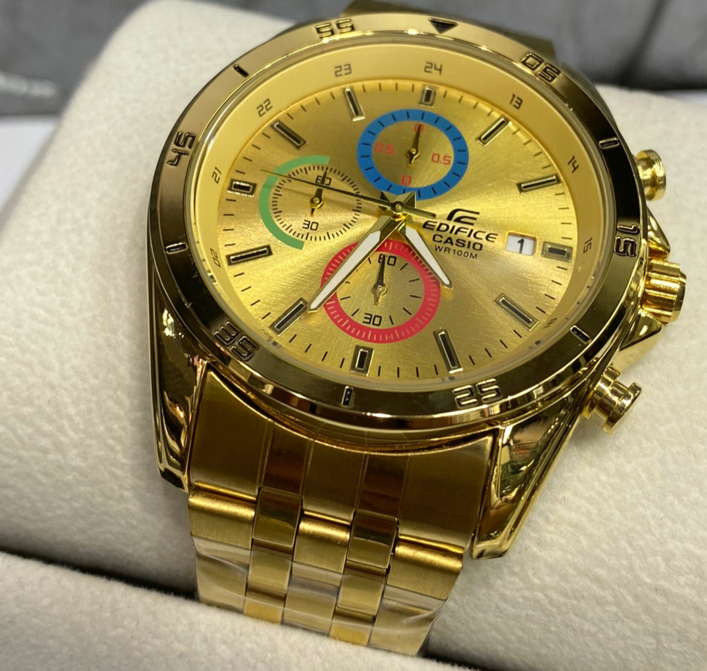 Reloj casio edifice dorado clearance