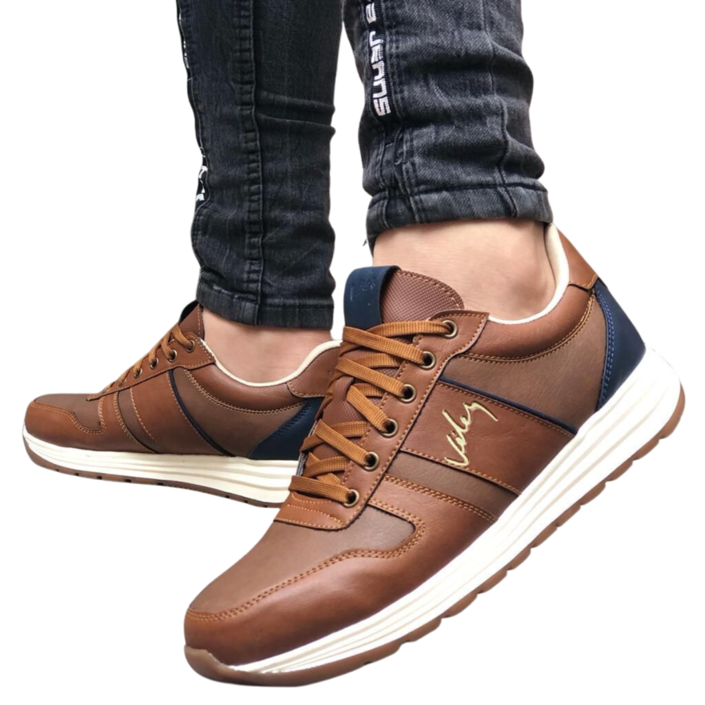 ARTURO CALLE Zapatos Casuales para hombre color Miel. Talla 39 –