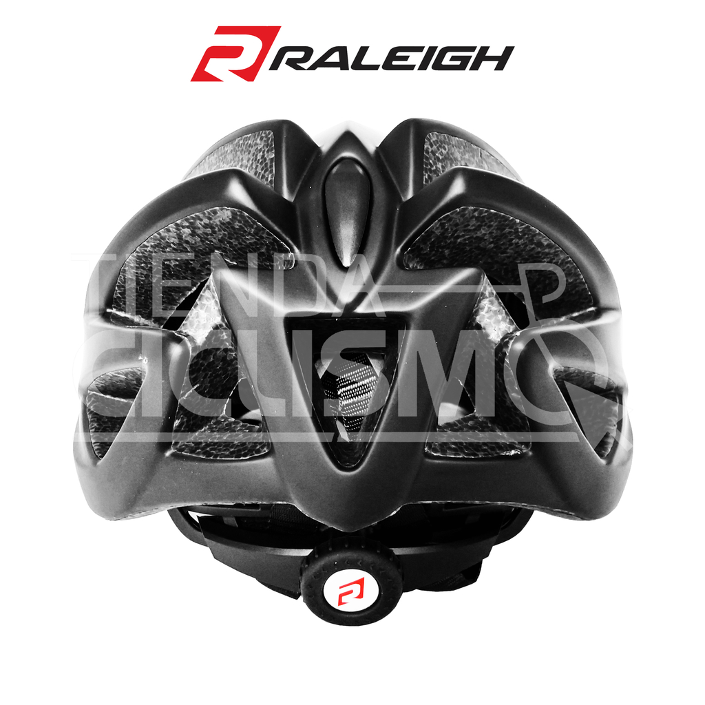 Casco Raleigh R26 Ciclismo Ruta Mtb In-mold C/visera (NEGRO MATE)