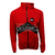 Campera Rompeviento Indubike (Rojo y Negro)