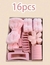 KIT COM 16 PEÇAS ACESSORIOS PARA CABELO - ROSA CHICLETE - LEIA A DESCRIÇÃO - SHEIN SHEGLAM