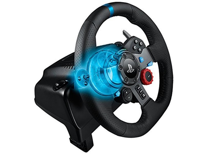 Timon Alambrico Logitech Driving Force G29 USB 2.0 para PS3 PS4 Negro  (Black)