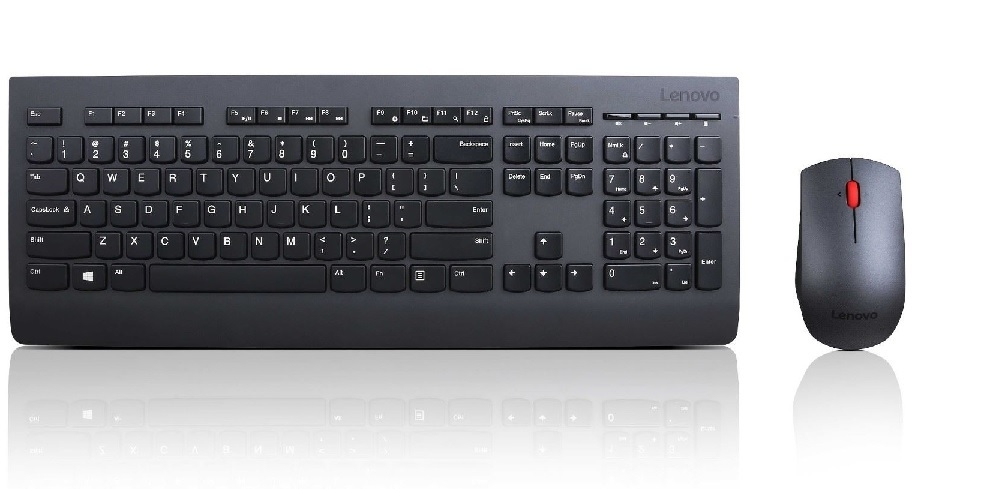 Teclado y mouse online inalambrico lenovo blanco
