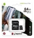 Tarjeta De Memoria Kingston 64gb Sdcs2 Canvas C/adaptador