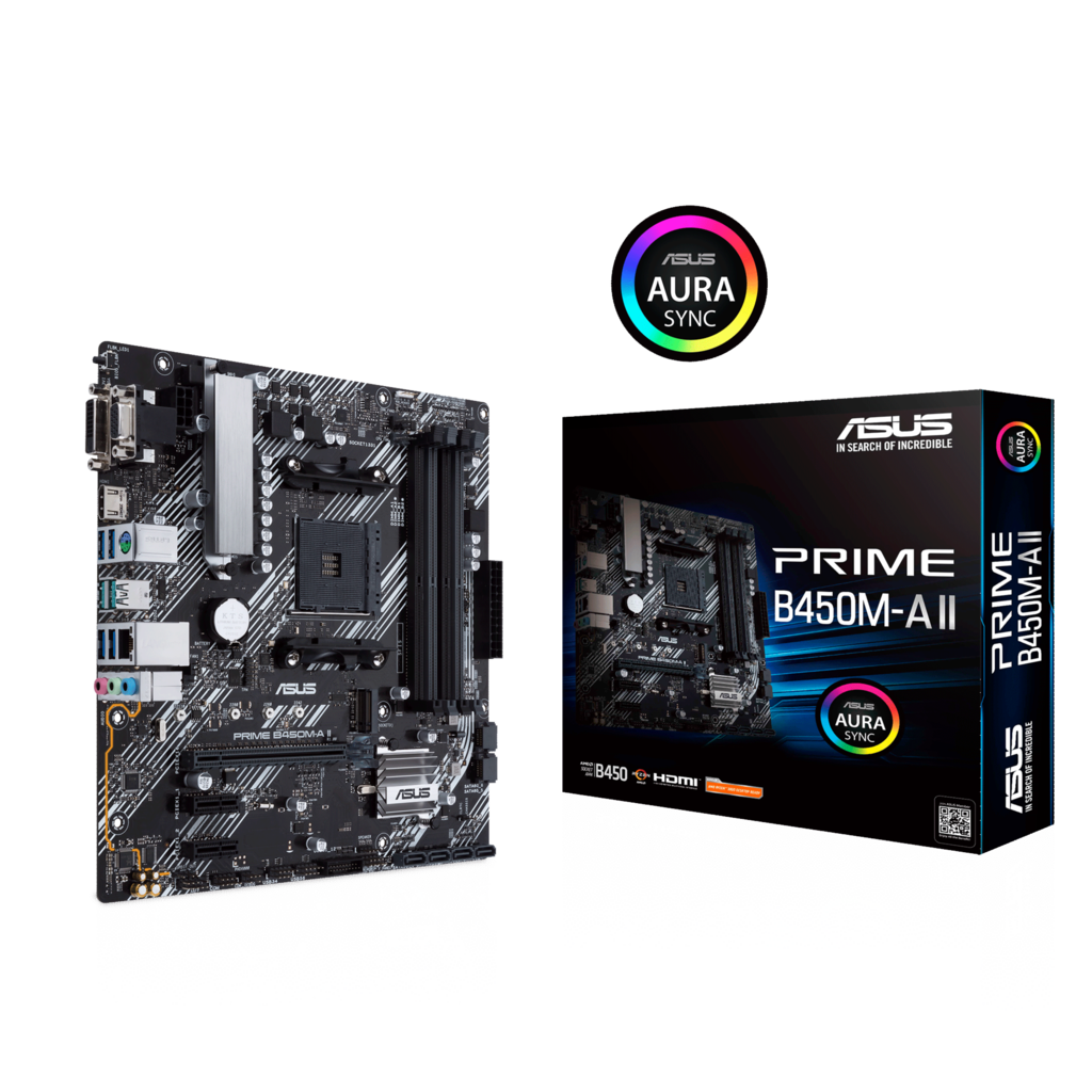 PLACA MADRE ASUS PRIME B450M-A II AM4 M-ATX