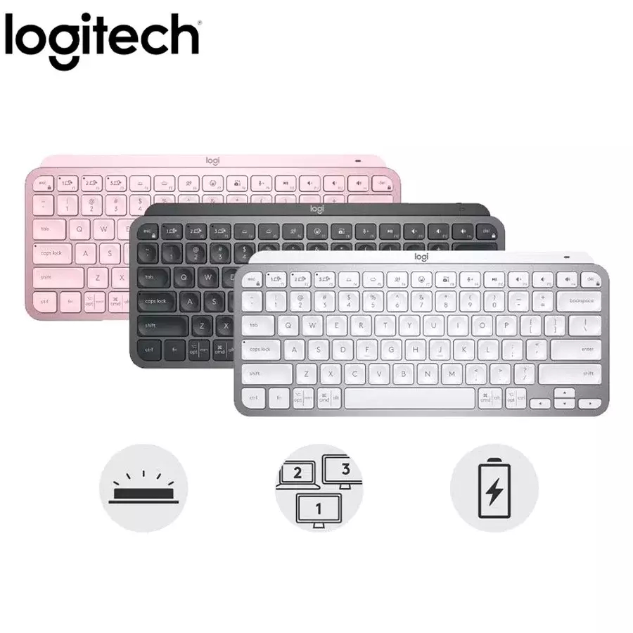 Teclado Inalambrico Logitech MX KEYS MINI Blanco/ Retroiluminado / Windows  - MAC / USB-C / Español / 920-010477 /