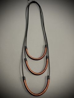 Colar Arcos Acetinados - Bronze