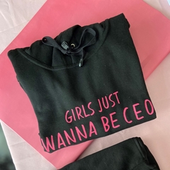 Canguru Moletom Girls just wanna be CEO - comprar online