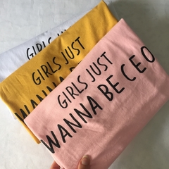 Camiseta Girls just wanna be CEO na internet