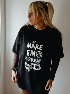 Camiseta Make emo great again na internet