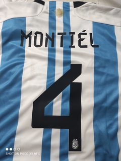 Camiseta Afa 2022 Montiel final vs Francia Lusail