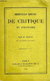 Derniers Essais de Critique Et D Histoire - Autor: H. Taine (1984) [usado]
