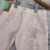 Pantalon Rustico con voladitos Rosa - comprar online