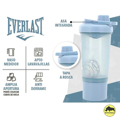 Vaso Shaker Kit Everlast 500 cc c/ resorte antigrumos - Rhino Equipment