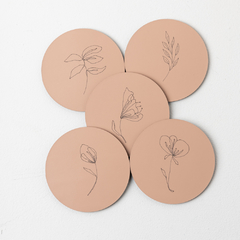 Posavasos Flower (x5 unidades) - tienda online