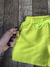 Shorts tactel neon amarelo com bolso B165 - comprar online