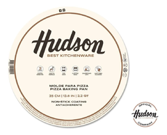 Pizzera 35 Hudson Antiadherente Color Asadera Molde Horno - Destapa la Olla