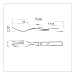 Set de 24 Cubiertos Tramontina Dynamic (12 Cuchillos y 12 Tenedores) - tienda online